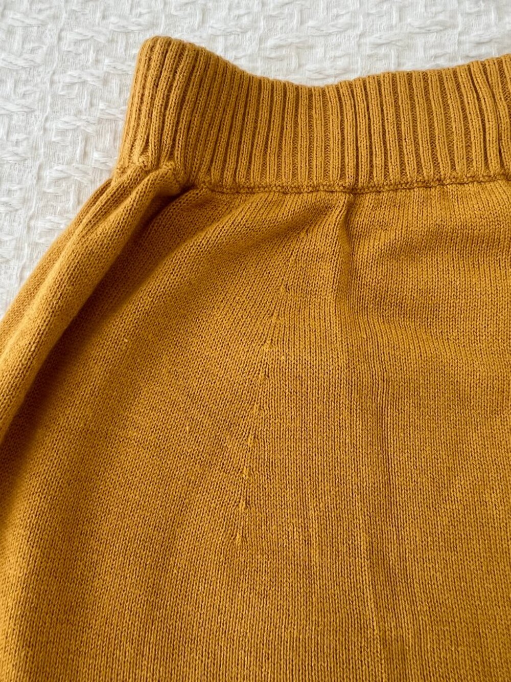 MOTHER - 2 Piece Knit Short Set - Amber Yellow - Size XS - Picture 8 of 12